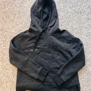 Calvin Klein Men's Dark Gray Hoodie Sweater